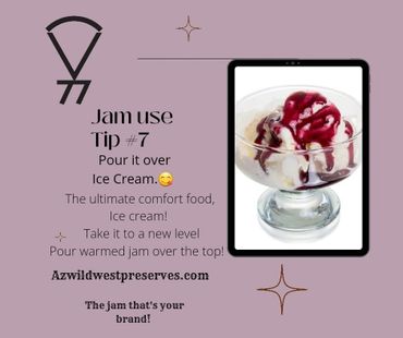 Jam uses ice cream poster with an image