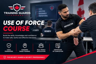 Use of Force training course for security professionals in Canada.