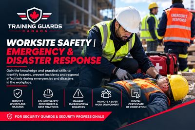Training Guards Canada Worksite Safety Emergency & Disaster Response course.