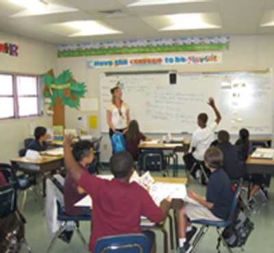 Classroom teacher using R.E.A.C.H. tools & techniques to Create Harmony!