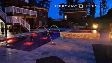 Fiberglass with Led lighting and deck jets