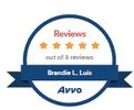Snippet of Avvo.com 5 Stars for client reviews for Brandie L. Luis.