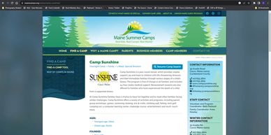 Camp Sunshine is a year-round retreat, which provides respite, support, joy and hope to children wit