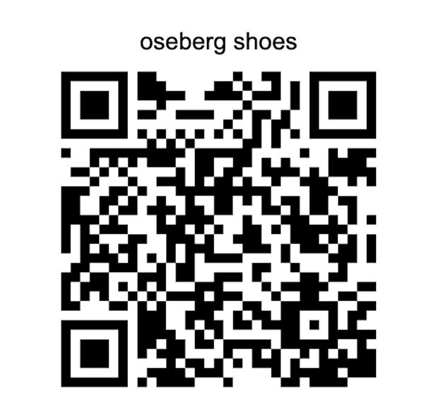 Online schema for customers of first oseberg shoes. 20% discount for first buyers