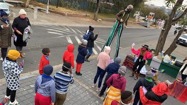 Youth Day Mask Activation. Vilakazi Street. Soweto.