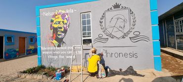 Mandela Mural. Phronesis ECD. Kya Sands  Informal Settlement.