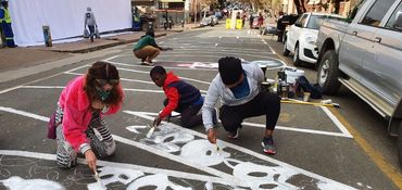 Womandlachallenge. Street mural