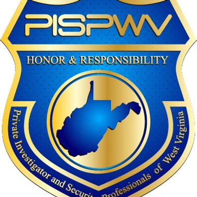 Shield emblem of Private Investigator and Security Professionals of West Virginia.