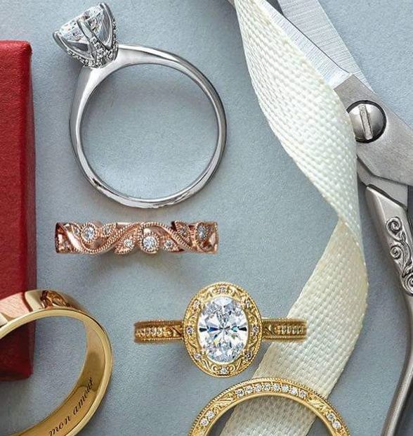 Diamond engagement rings and wedding bands