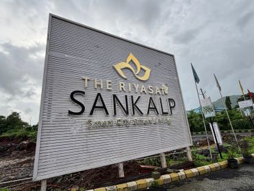Signboard of The Riyasat Sankalp, Smart City Smart Living.