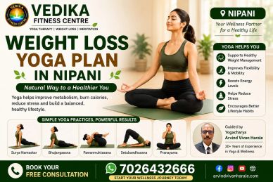 Structured Yoga and Wellness Coaching support for healthy weight management, improved fitness, bette