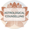 A badge displaying 'Astrological Counselling'