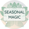 A badge displaying 'Seasonal Magic'