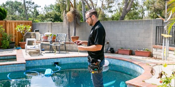 A person is clicking pictures for the pool