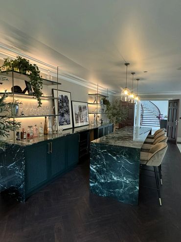 Bespoke bar joinery complete project, Ascot