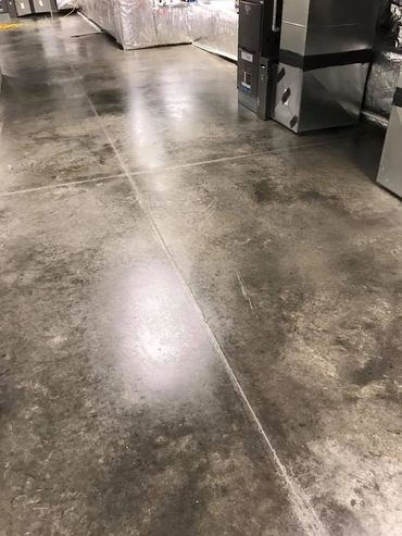 clean concrete floor
