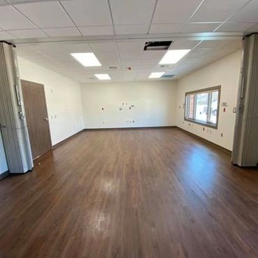 Clean hospital room