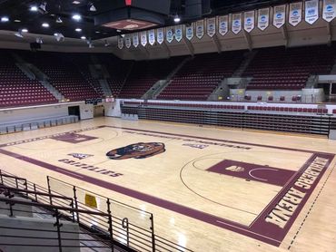 newly finished gym floor