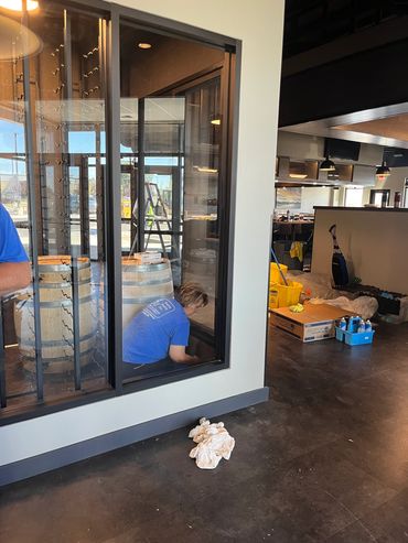 cleaning glass