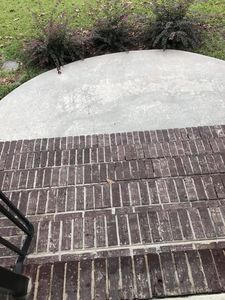 This image is a front sidewalk I cleaned.