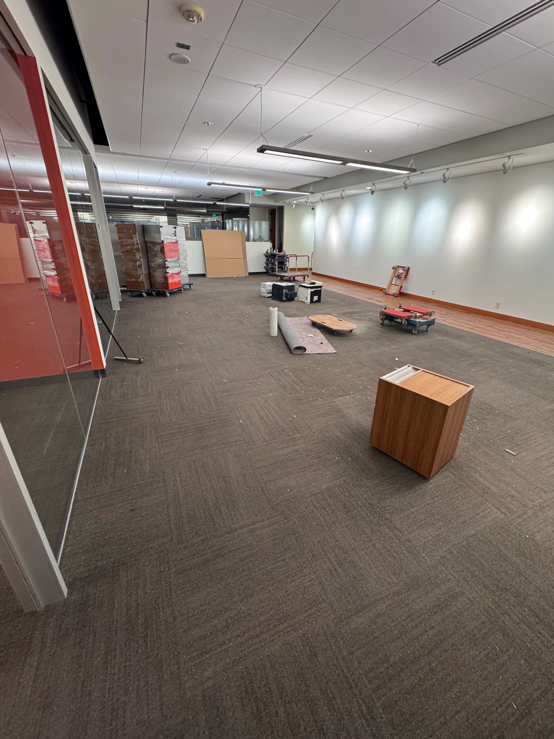 Office space being cleared out Portland, Oregon