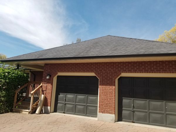 New eavestrough installation by Trifecta Aluminum.