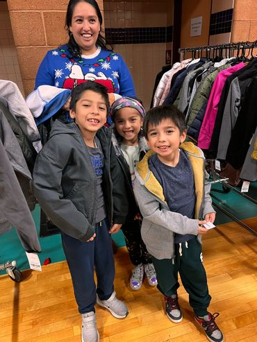 One of the beautiful families your donations helped