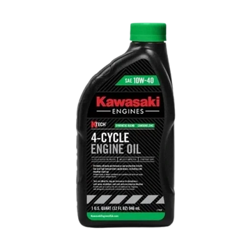 Kawasaki 4-cycle engine oil SAE 10W-40 synthetic blend 1 quart bottle