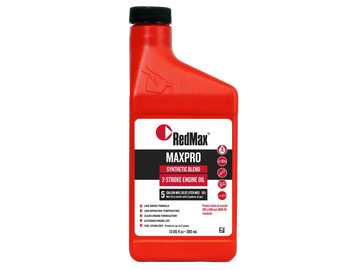 Pre-measured 13 ounce RedMax MAXPRO oil for gas mixing