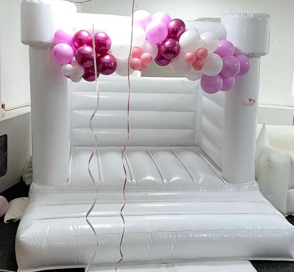 white bouncy castle