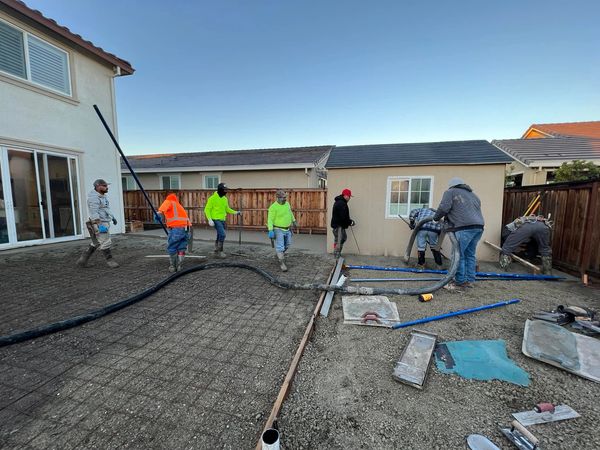 Stamped Concrete Installation