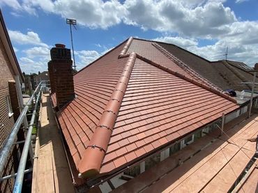 new plain tile roof