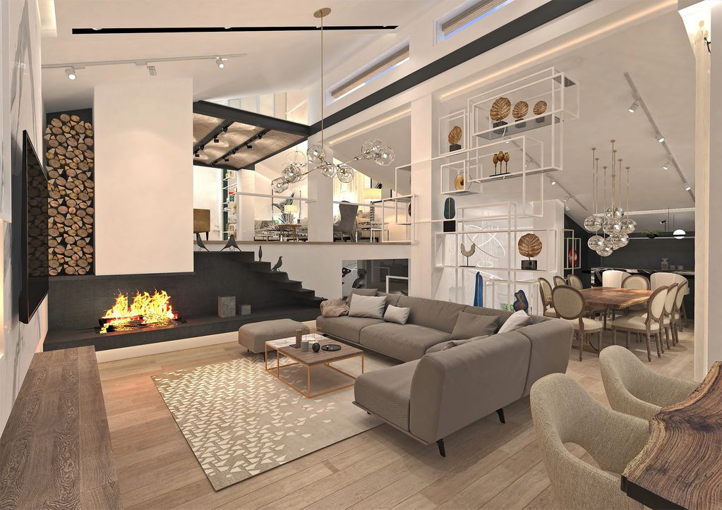 Residential Interior Design Architecture Set Design