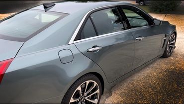 Full Vinyl Wrap for 2016 Cadillac CTSV with Hexis Aston Grey Gloss - (near match to factory swatch)