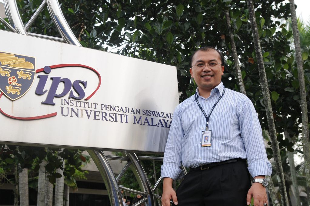 Muhammad Rahmad ketika Kuliah S3 di Universiti Malaya, Malaysia. (Foto 20 Juli 2009)