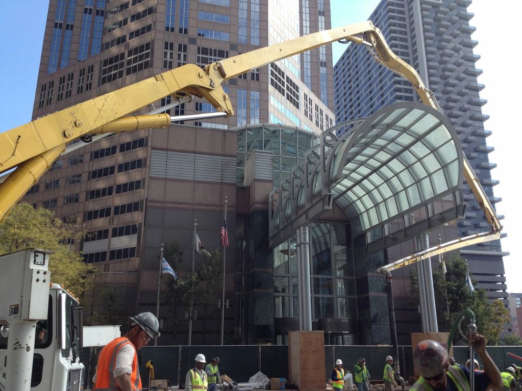 Our 58M pump completing Wacker Drive in Chicago. 
