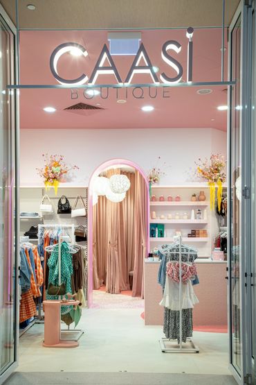 Cassi Boutique shopfront entry.