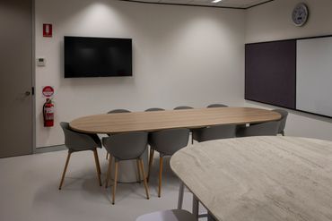 Communal tea prep within eating disorder clinic.