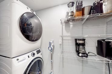 Full Size Washer and Dryer inside Unit