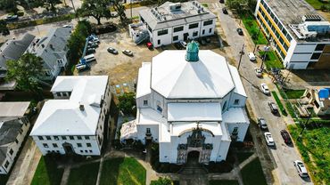 The WrapRoof ® solution, created by Spiro Naos, and others used in Louisiana for Hurricane Ida.