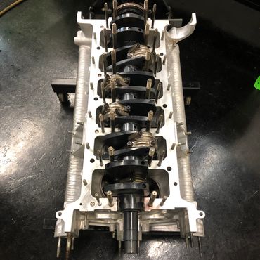 Engine rebuild crank shaft