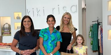 Kiki Risa x AL Giveback event. Wanda Curry-Wilson, Marisa Romair Fortenberry, Kalah Hathcock.