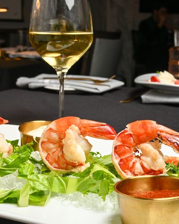 Mangia E Bevi fresh jumbo shrimp cocktail appetizer in Massapequa Park NY