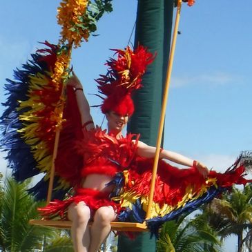 Cocktail Feathers Movable Arm Wings costume Feather Headdress feather costume carnival bird