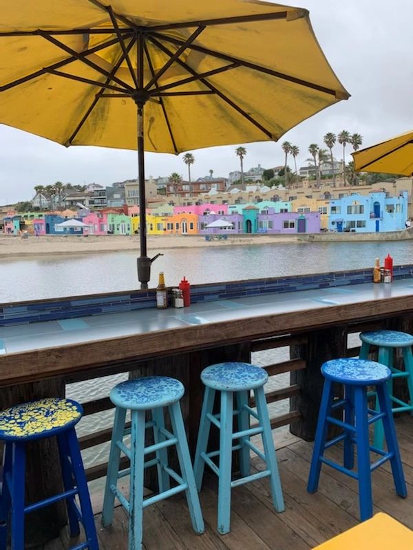 View from the Sandbar in Capitola. A great venue for live music, dancing, food and drinks.