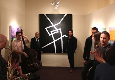 Painting by MEDAD, Exhibited at gallery Jain Marunouchi New York City 2011