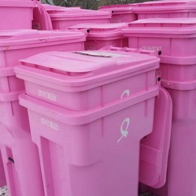 Breast Cancer Special Edition Trash Tote Bins