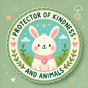 Kindness and compassion animal education sticker for children