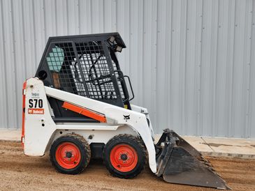 S70 bobcat, tractors, extended reach fork lift, trenchers, delivery, dump trailers, skid steer
