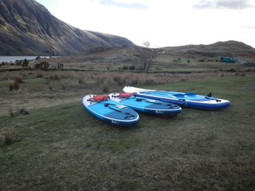 explore the lakes paddle boards at Wastwater